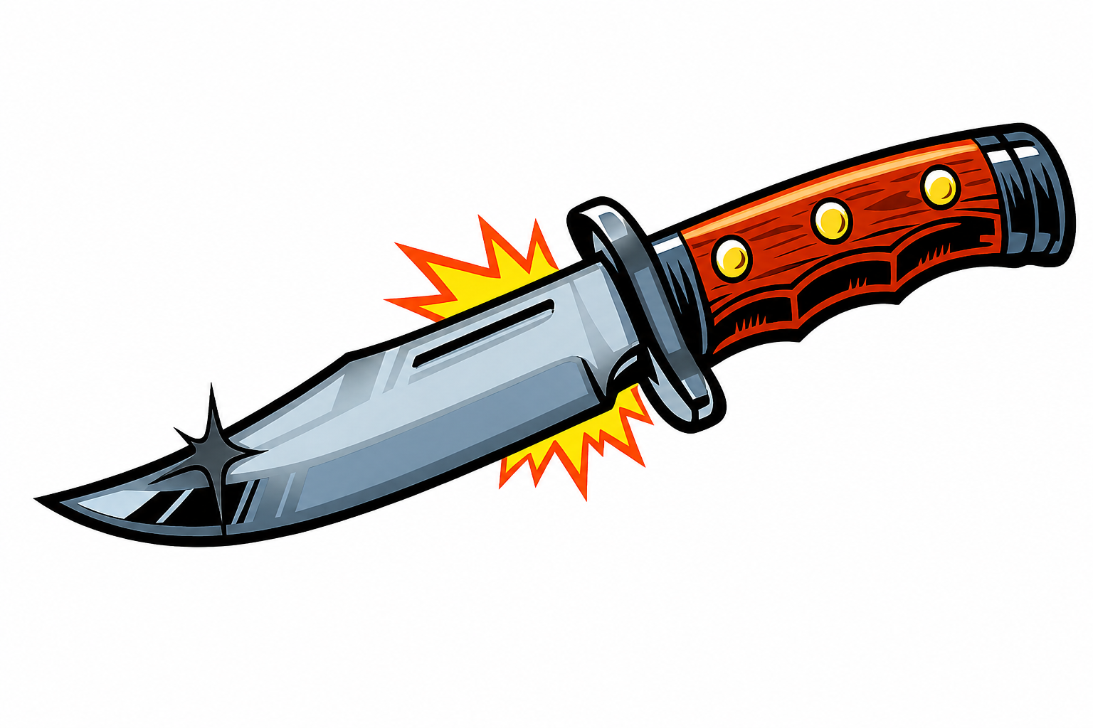 A hunting knife