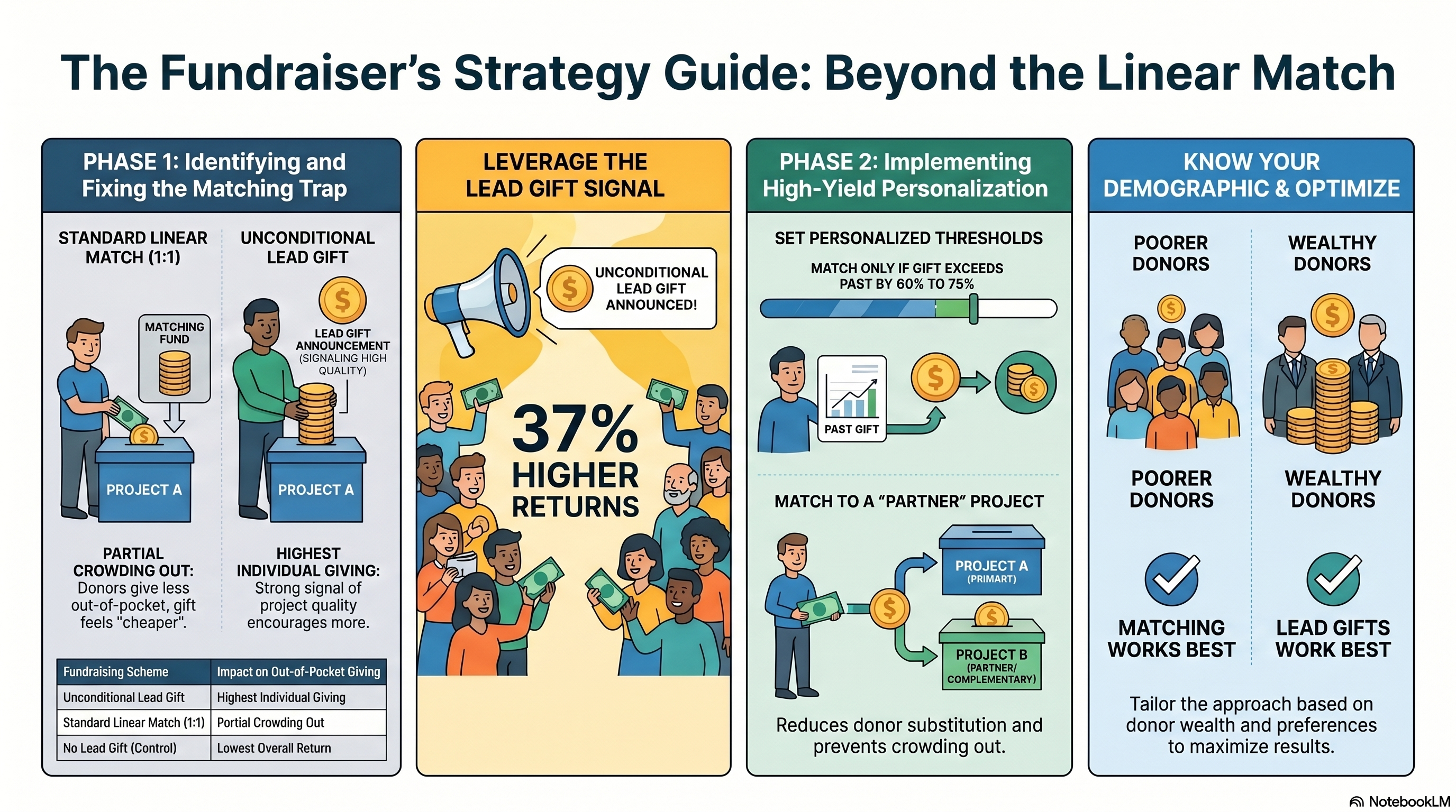 Infographic: The Fundraiser's Strategy Guide — Beyond the Linear Match